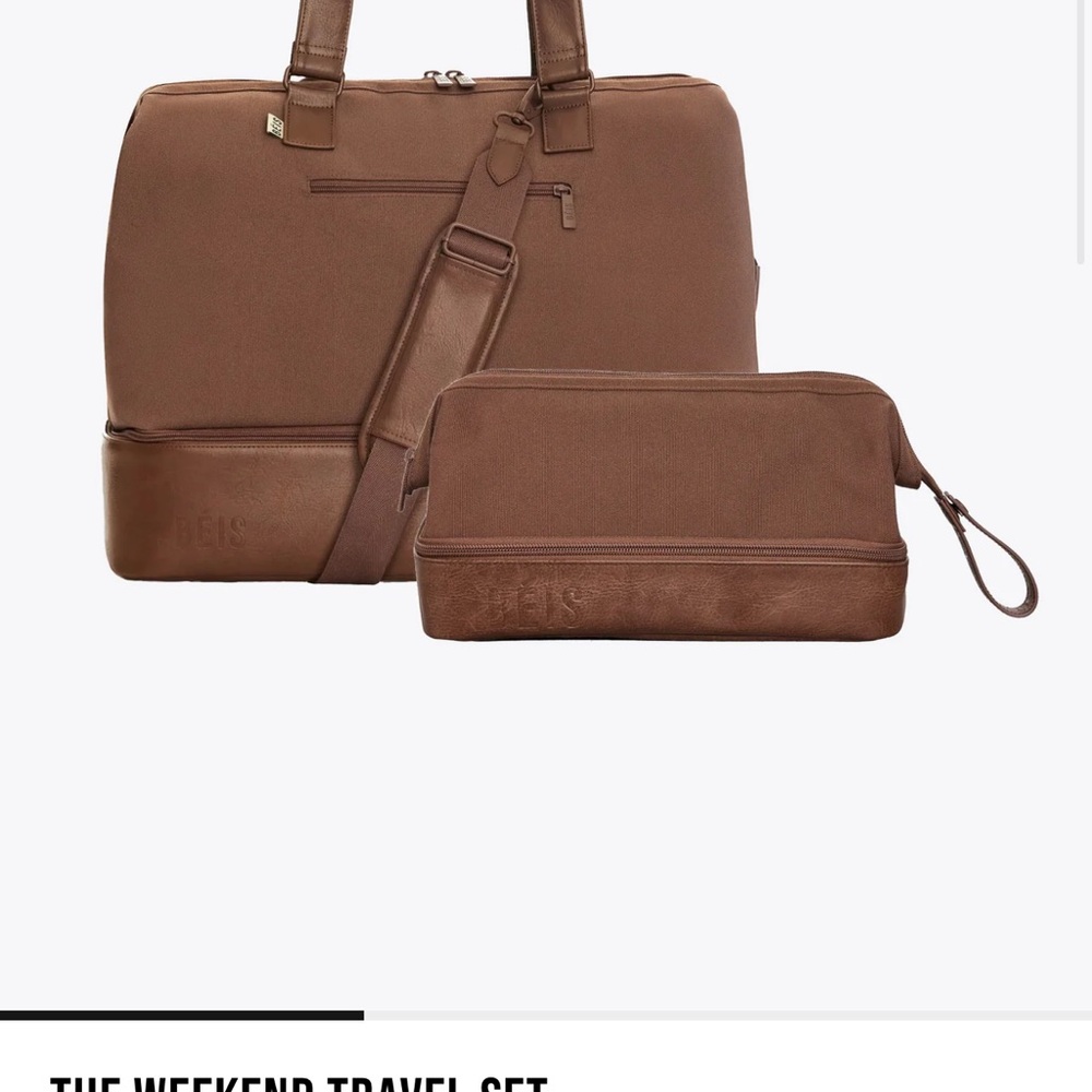 BEIS Maple weekender Travel Bag Set